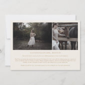 モダンArch Cream卒業数々の写真卒業 案内状 (裏面)