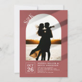 モダンArch I Photo I Matrix I結婚's 招待状 (正面)