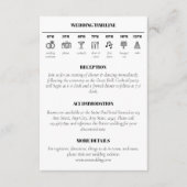 モダンArch Minimalistのタイムラ結婚イン詳細 エンクロージャーカード (正面)