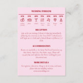 モダンArch Minimalistのタイムラ結婚イン詳細En エンクロージャーカード (正面)