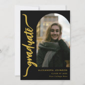 モダンArch Photo金ゴールド 案内状 (正面)