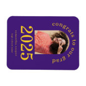 モダンArch Photo 2024 Grad Purple Announcement マグネット (横)