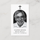 モダンArch Photo Christian Memorial祈りの言葉 名刺 (正面)