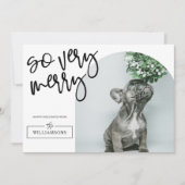 モダンArch Photo Familyクリスマス シーズンカード (正面)