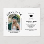 モダンarch photo gradation partyへの招待 ポストカード (正面)