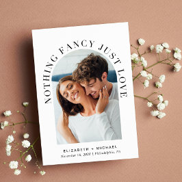 モダンArch Photo Nothing ファンシー Just Love 結婚's 招待状