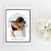 モダンArch Photo Nothing ファンシー Just Love 結婚's 招待状