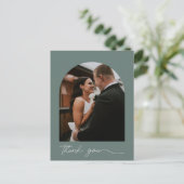 モダンArch Photo's 結婚 Thank You ポストカード (スタンド正面)