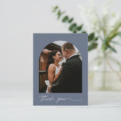モダンArch Photo's 結婚 Thank You ポストカード (スタンド正面)
