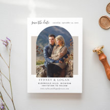 モダンArch Taupeの結婚写真