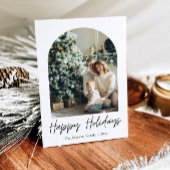 モダンArch Year in Review家族写真クリスマス シーズンカード