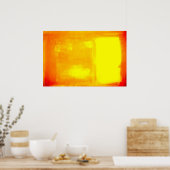 モダンArt – ミニマル抽象芸術アートポスタープリント ポスター (キッチン)