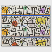 モダンArt Bliss Wrap - Paul Klee's Rich Port ラッピングペーパー (フラット)