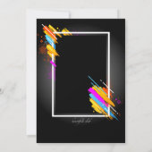 モダンArt Frameフォト招待状 招待状 (裏面)