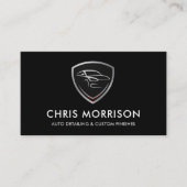 モダンAuto Detailing Logo Mobile Car Wash 名刺 (正面)