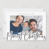 モダンB&Wスクリプメリートス写真 シーズンカード (正面)