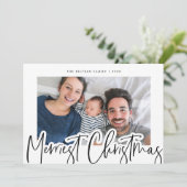 モダンB&Wスクリプメリートス写真 シーズンカード (スタンド正面)