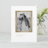 モダンB/Wフォトバーラップブライダルシャワー 招待状 (スタンド正面)