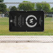 モダンBarbershop開館時間バナー記号 横断幕 (インサイチュ)