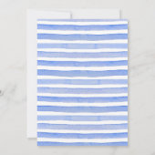 モダンBBQピクニックベイビーシャワーブルー 招待状 (裏面)