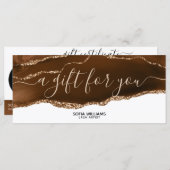 モダンBeige Earth証明書ギフトカード追加ロゴ (正面/裏面)