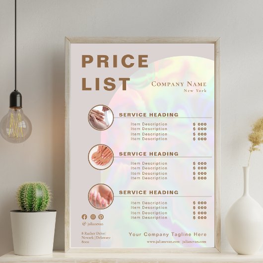 モダンBeige Holographic Arch Service Price List