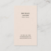 モダンBeige Photo Social Media名刺 名刺 (裏面)