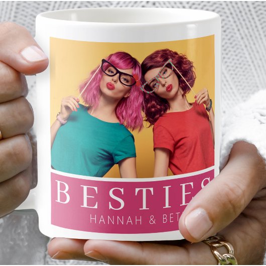 モダンBesties Friendship Keepsake写真 コーヒーマグカップ