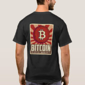 モダンbitcoin暗号通貨 tシャツ (裏面)
