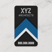 モダンBlackおよびBlue Architectの名刺 名刺 (正面)
