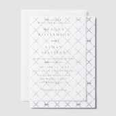 モダンBlack and White Summer'sのミニマル結婚リスト ベラム紙招待状 (オフセット (招待状))