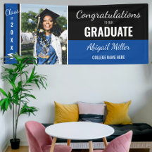 モダンBlack & Blue卒業記念写真