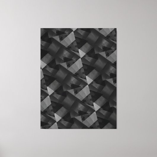-モダンBLACK-GRAY-Very Nice Canvas Print キャンバスプリント (正面)