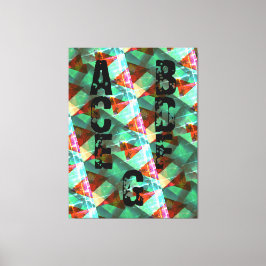 -モダンBLACK-GREEN-YELLOW-Very Nice Canvas Print キャンバスプリント