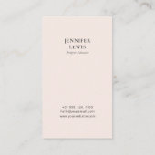 モダンBlack & Pink Photo Social Media 名刺 (裏面)