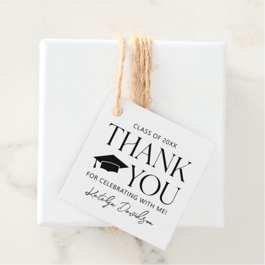 モダンBlack Serif卒業 フェイバータグ (インサイチュ)