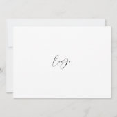 モダンBlack & White Business Open Houseの写真 招待状 (裏面)