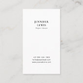 モダンBlack & White Photoソーシャルメディア 名刺 (裏面)