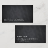モダンBlackboardのフィットネスはっきりした文字 名刺 (正面/裏面)