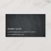 モダンBlackboardのフィットネスはっきりした文字 名刺 (裏面)