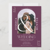 モダンboho arch 2結婚枚 招待状 (正面)