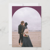 モダンboho arch 2結婚枚 招待状 (裏面)