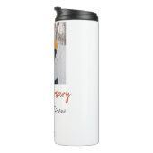 モダンboho happy anniversary add name date orange タンブラー (回転右)