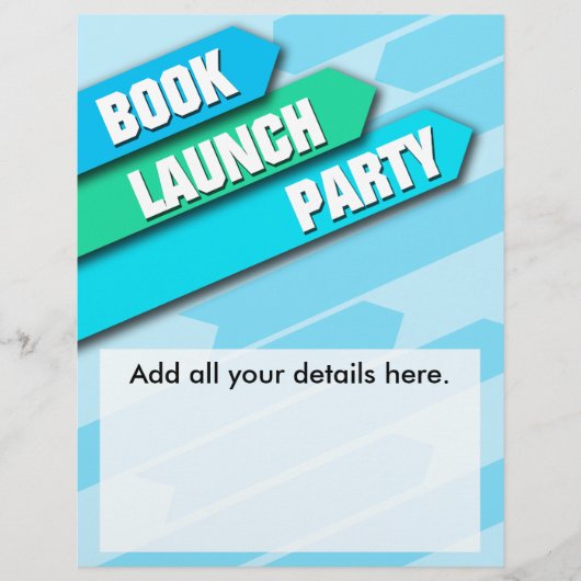 モダンBook Launch Flyer チラシ (正面)