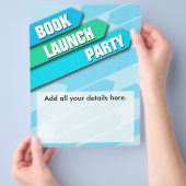 モダンBook Launch Flyer チラシ (手)
