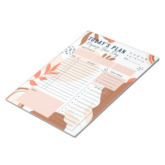 モダンBrown-Beigeデイリープランナーメモ帳 ノートパッド