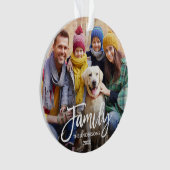 モダンBrush Scriptファミリの写真 オーナメント (正面)