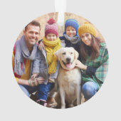 モダンBrush Scriptファミリの写真 オーナメント (裏面)