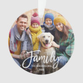 モダンBrush Scriptファミリの写真 オーナメント (正面)