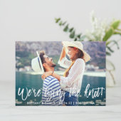 モダンBrush Script結び目 セーブザデート (スタンド正面)